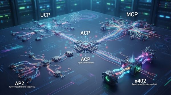 Les différences entre ACP, UCP, AP2, MCP et x402 en agentique